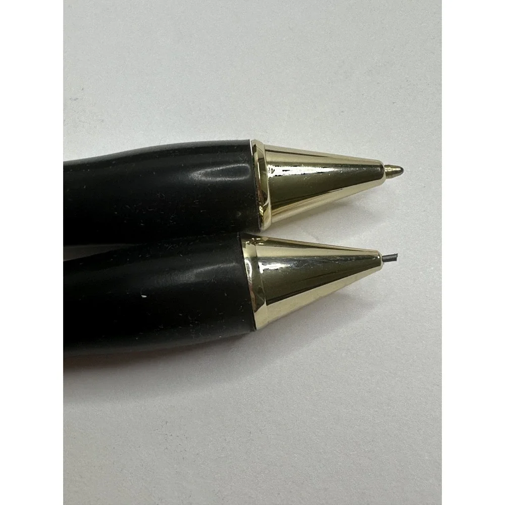 Vintage PIERRE CARDIN PEN & PENCIL SET Gold Tone Boxed Signed